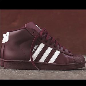 NEW IN BOX Adidas Pro Model Burgundy Size 5